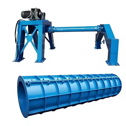 08Industrial Suspension Roller Type Concrete Tube Making - Heliyuan Machinery